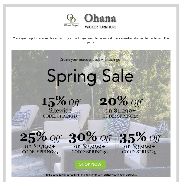 Spring Sale - 15% to 35% Off + Limited Time Deals
