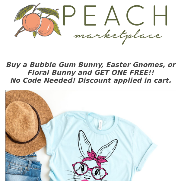 Buy One Get One Free Easter Sale! 🥕