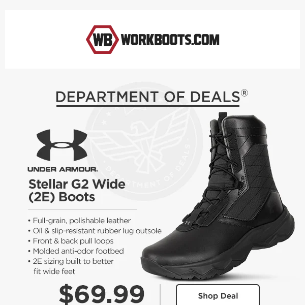 DOD: Under Armour Boots Under $70 ‼️ 💸
