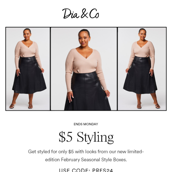 It's Back! $5 Personal Styling