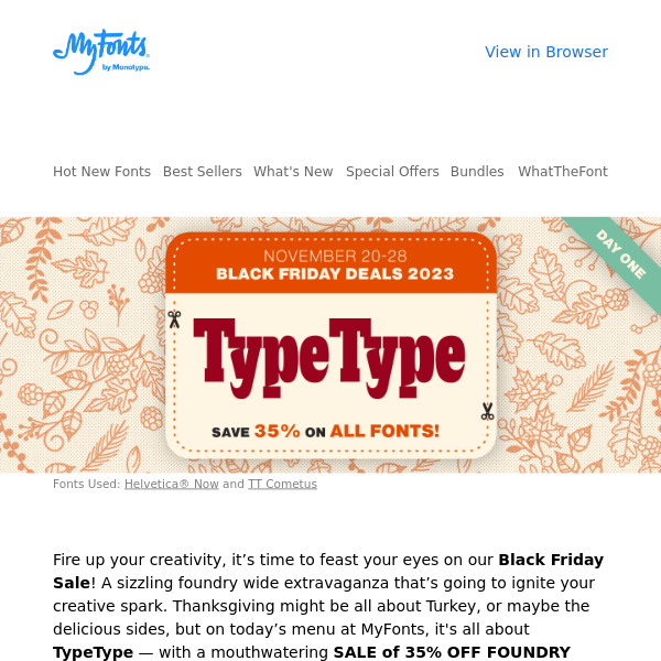 ★ TypeType 35% OFF Foundry wide!