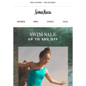 Save up to 50% on select swim now