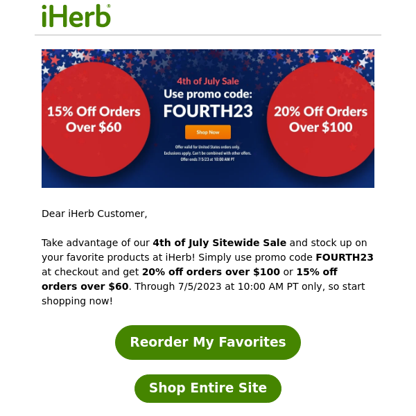 iHerb - Latest Emails, Sales & Deals