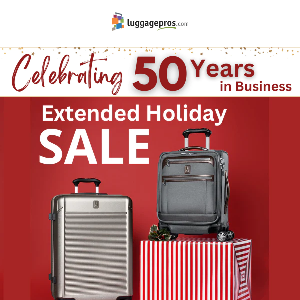 Holiday Sales Extended!