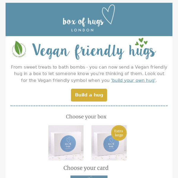 Vegan Friendly Gifts Available!
