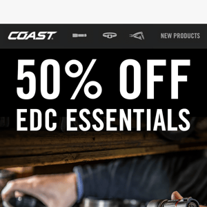 Ending Soon: 50% EDC Flashlight Savings