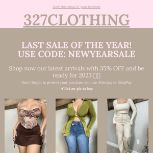 NEW YEAR SALE 35% OFF !!