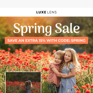 Elevate Your Photos This Spring With 15% Off