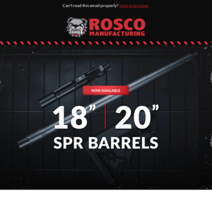 SPR Barrels Inbound!