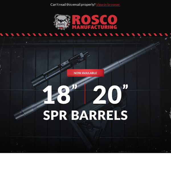 SPR Barrels Inbound!