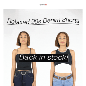 RESTOCKED: Relaxed 90s Denim Shorts!