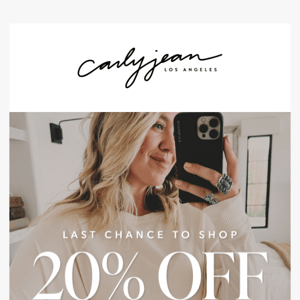 There's still time! 🎉 20% OFF SITEWIDE