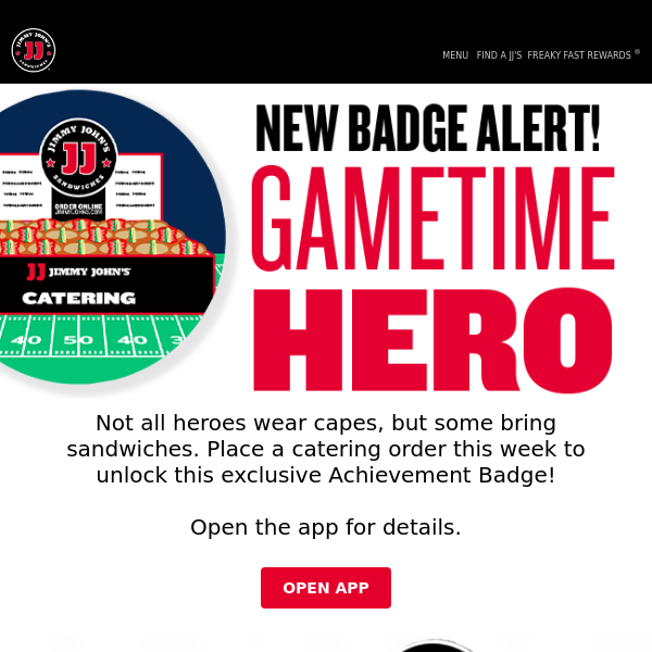 NEW BADGE ALERT: Gametime Hero 🏈