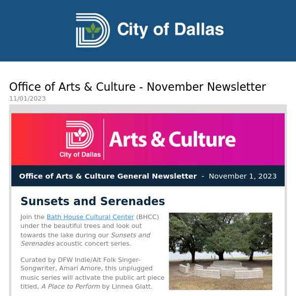 City of Dallas Daily Digest Bulletin