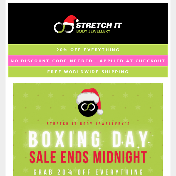 🥊🎁⏰ ENDS IN 5HRS - SIBJ's Boxing Day Sale! 🎅