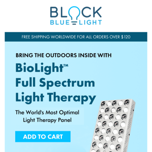 The BioLight Full Spectrum Therapy Panel is Here! 💡☀️