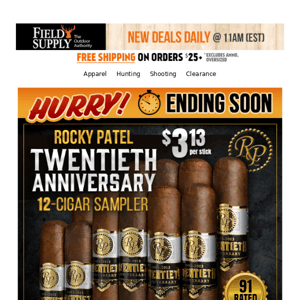 Last Call for Huge Savings on Rocky Patel Cigars!