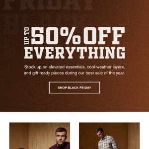 Everyday staples: up to 50% off