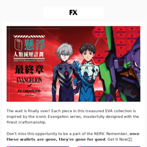 Hi FX Pop-Up, The Evangelion Wallet Has Landed!🌟