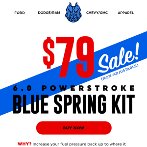 $79 Blue Spring Kits!