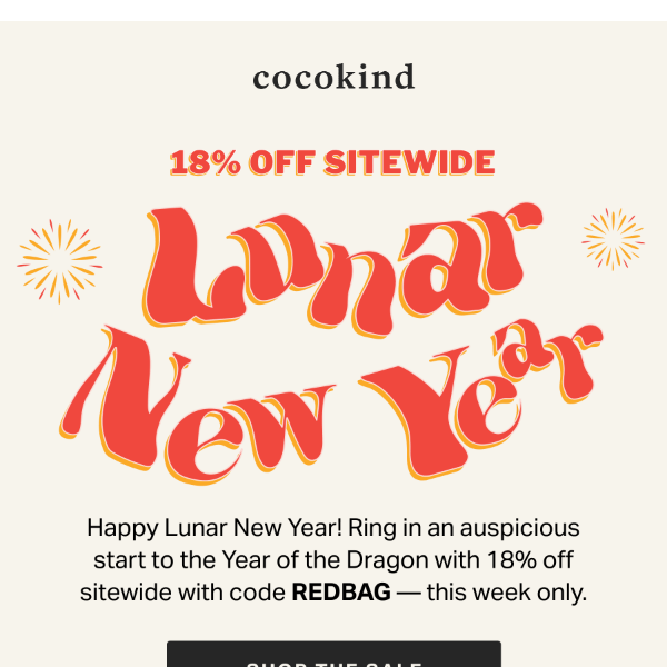 18% off for Lunar New Year 🎇