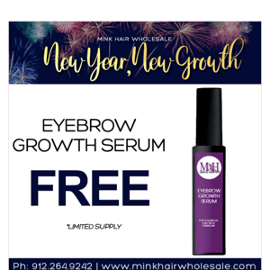 Eyebrow Growth Serum FREE til' midnight