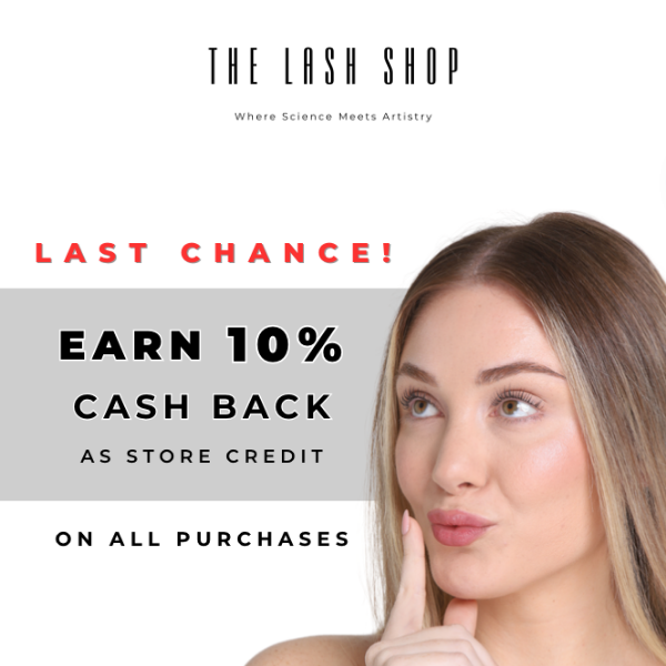 EARN 10% CASH BACK On All Purchases! 🤑