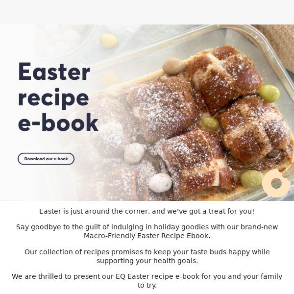 Enjoy Easter treats guilt free - download our recipe e-book! 📕
