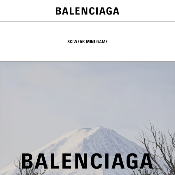 Balenciaga Skiwear Mini Game