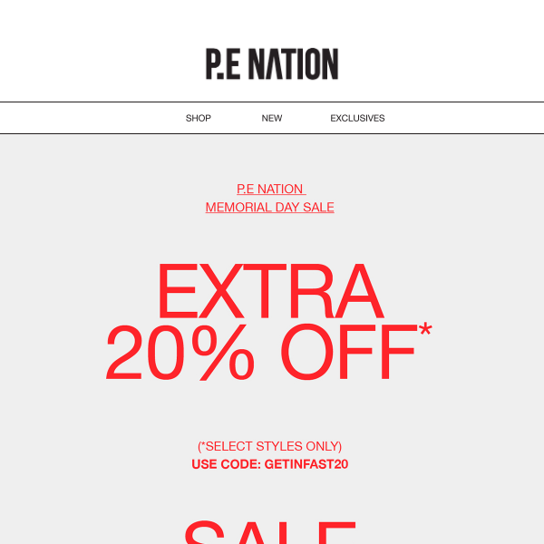 Extra 20% Off Continues | Find Your Favorites