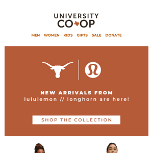 Check out the Longhorn // lululemon Latest Arrivals! 🤘