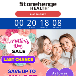 ⏰ Last chance, Mother's Day Sale ends today