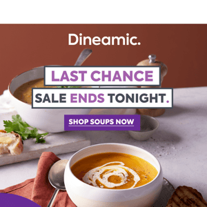 Dineamic this is your last chance to shop 30% off!