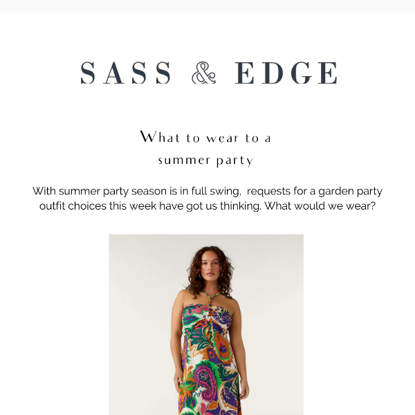 What to wear to a summer party