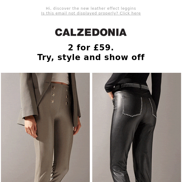 Calzedonia, Pants & Jumpsuits, Calzedonia Leather Effect Leggings Size S