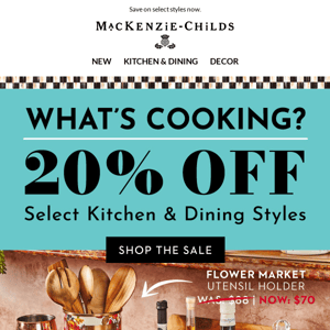 What’s cooking? 20% OFF