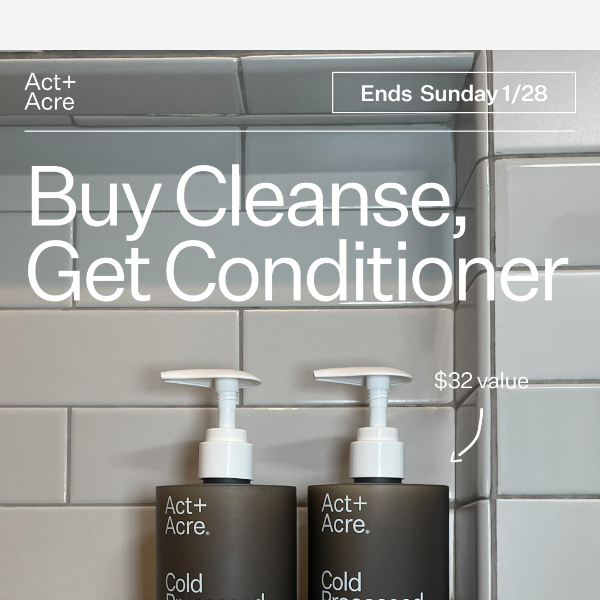 Buy Cleanse, Get Conditioner FREE