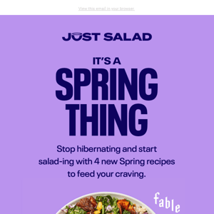 hellooo, spring menu!
