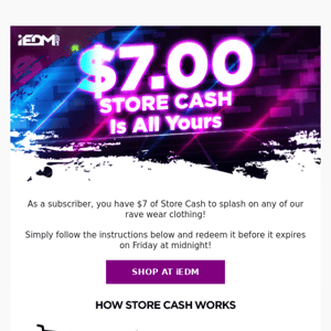 You Have $7 Store Cash To Spend! 💲💲💲