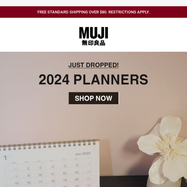 Just Dropped: 2024 MUJI Planners! 😍