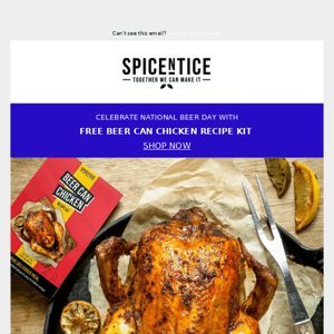 Free Beer Can Chicken Recipe Kit 🔥