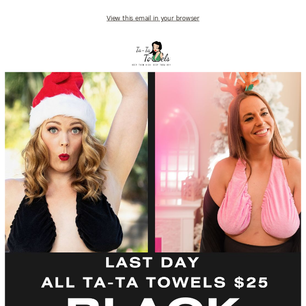 $25 Ta-Ta Towel SALE Ends Tonight - TaTa Towels