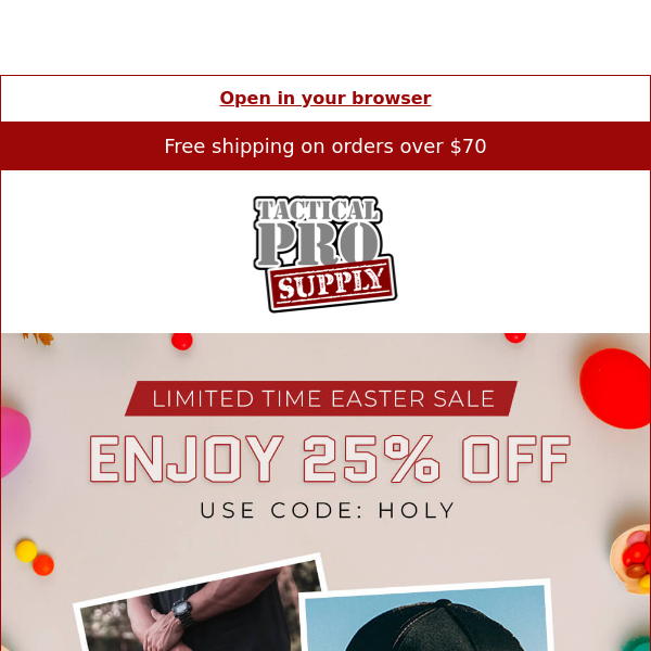 Save 25% storewide for Easter! 🐣