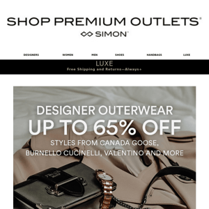 Up to 65% Off Designer Outerwear