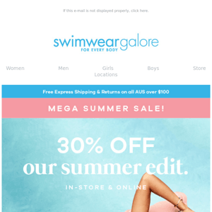 30% off our Summer Edit! 💥