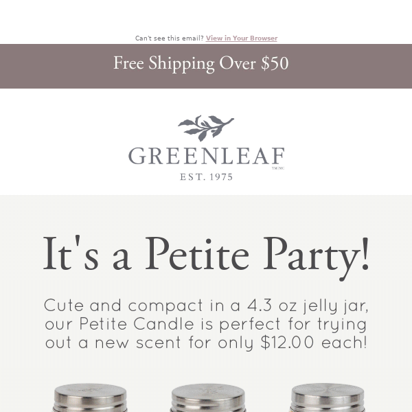 Join the Party with Greenleaf - Free Shipping Over $50 & Fight Human Trafficking!