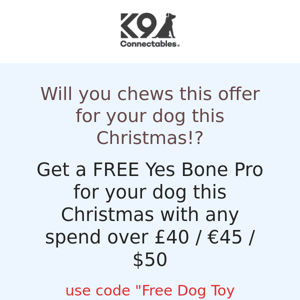 🎁🦴 FREE DOG TOY !! A Christmas Gift for your dog 🦴🎁