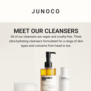 Meet our cleansers