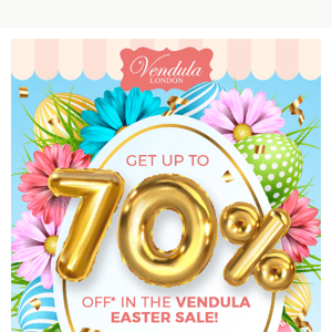 The Vendula Easter Sale is here!