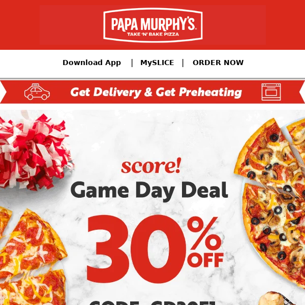 🏈 Get 30% Off and Get Your Team Jersey On. 🍕